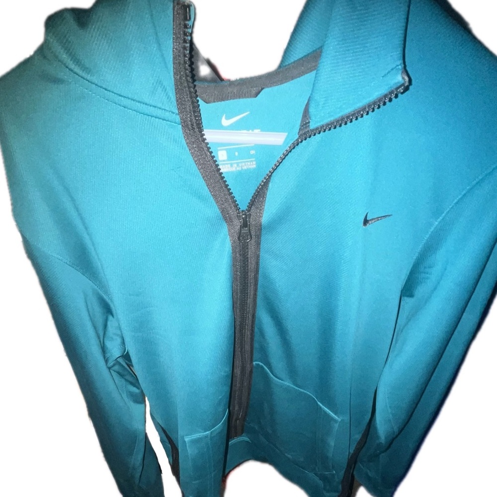 Nike Dri-Fit Full Zip Jacket Teal Green Men’s Small
